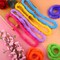 144 Pieces Plastic Leis Bulk in Bright Colors Lei Necklaces Assortment Tropical Decorations for Hawaiian Themed Party Favors